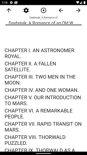 Android application Book, Daybreak: A Romance of a screenshort