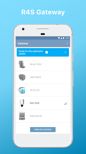 Android application R4S Gateway screenshort