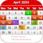 Thai Calendar 2024