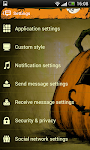 screenshot of Handcent 6 Skin Halloween 2012