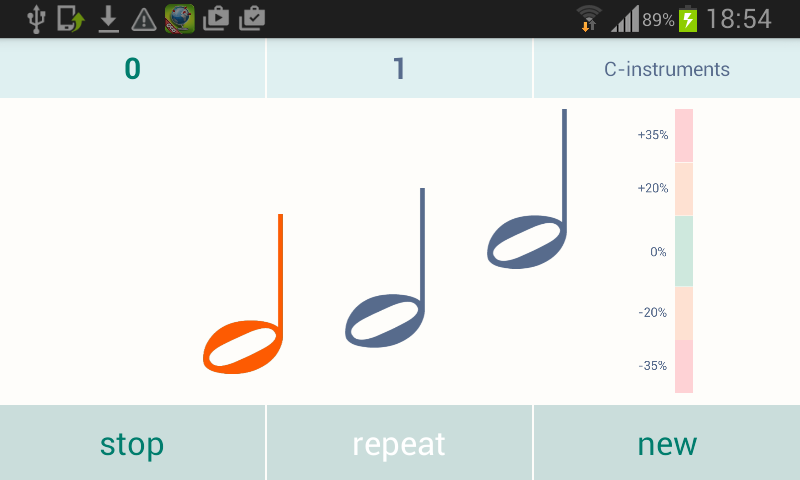 Android application Play By Ear Trainer screenshort
