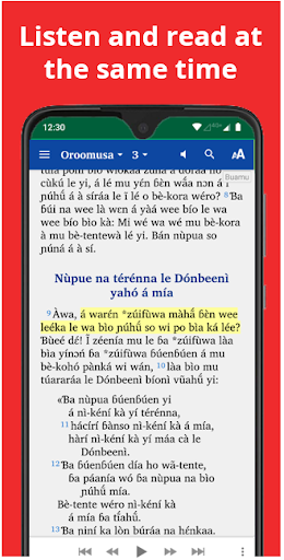Android application Bible in Buamu - NT with audio screenshort