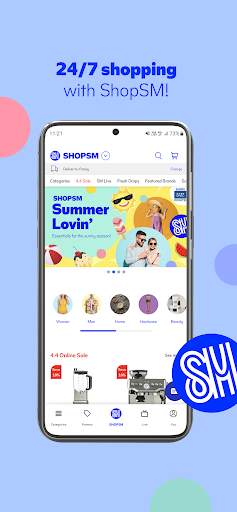 Android application ShopSM screenshort