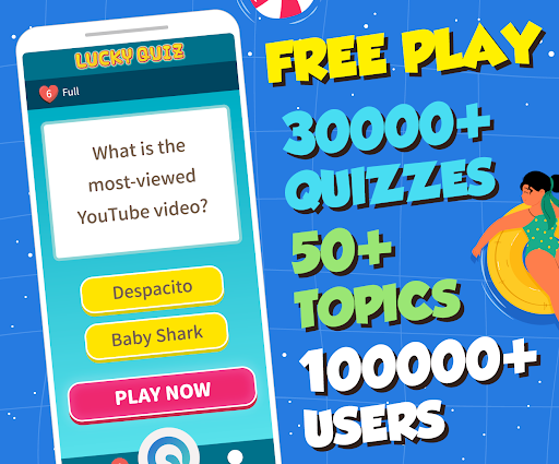 Android application Fun trivia game - Lucky Quiz screenshort