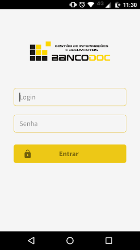 Android application Bancodoc screenshort