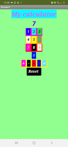 Android application My Calculator screenshort