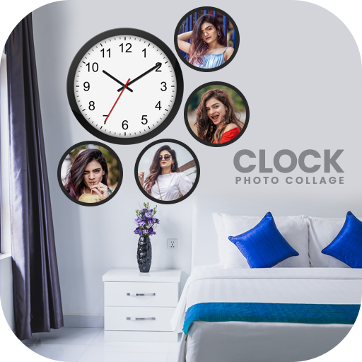Clock Photo Collage logo