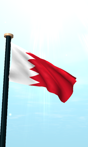 Bahrain Flag 3D Free Wallpaper Screen 2
