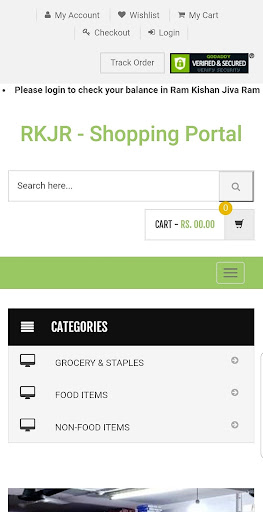 Android application RKJR - RAM KISHAN JIVA RAM screenshort