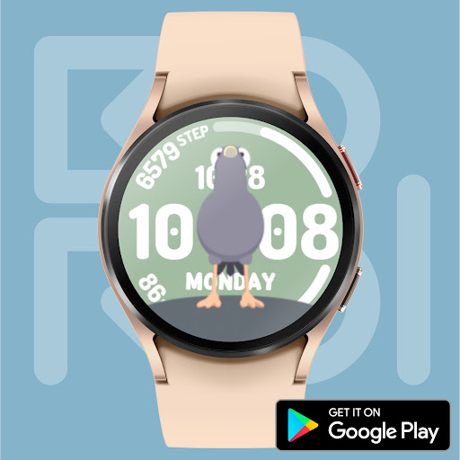 Curious Pigeon Watch face screenshot 2