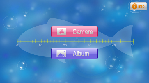Android application Fishing Ruler - 물고기 길이 재기 screenshort