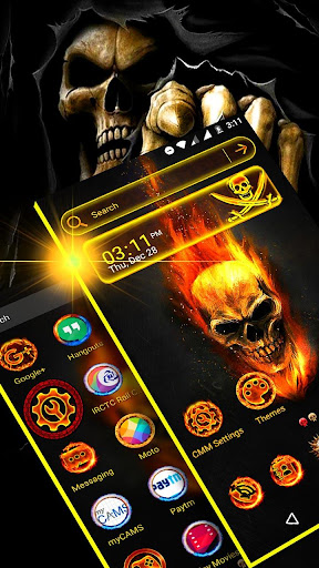 Android application Skull Launcher Theme screenshort