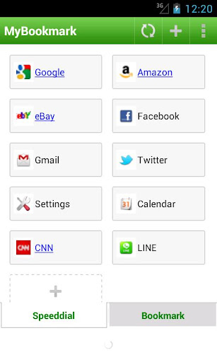Android application My Bookmarks screenshort