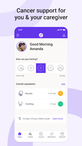 Android application Careology: Cancer Support screenshort