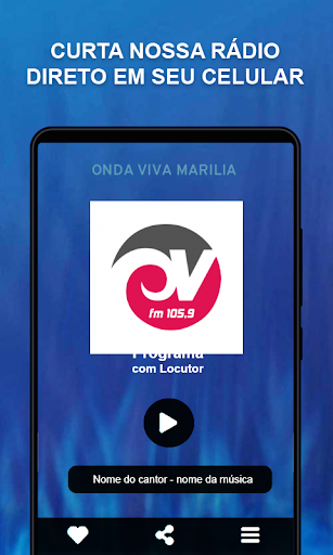 Android application Onda Viva Marília screenshort