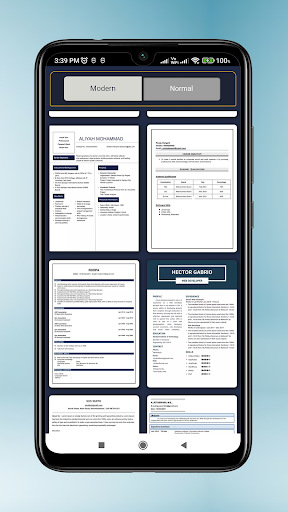 Resume maker - CV builder Screen 3