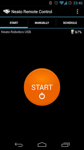 Android application Remote Control for Neato Robot screenshort
