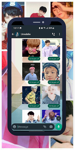 Android application Woozi Animated WASticker screenshort