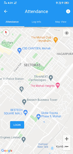 Android application Field Staff Tracker screenshort
