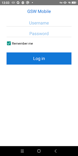 Android application GSW Mobile screenshort