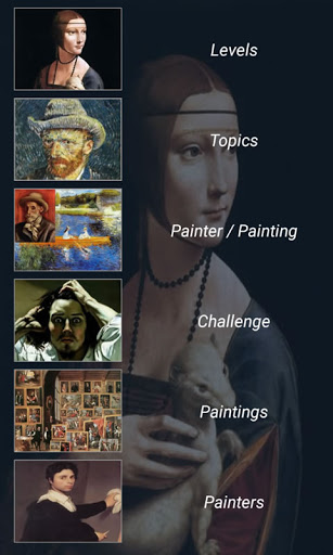 Android application Paintings Memory Game screenshort