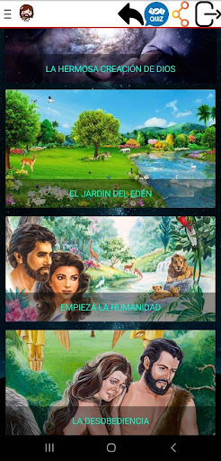 Android application Historias Bíblicas screenshort