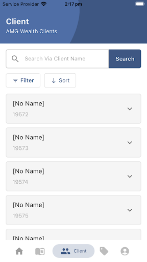 AMG CRM Screen 3