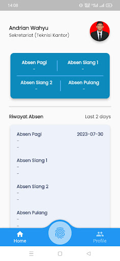 Absensi Pegawai BAPENDA Screen 2