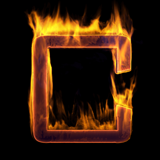 Fire Letter C Live Wallpaper logo