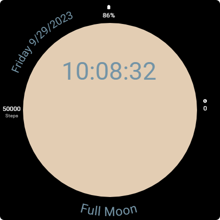 Android application Moon Phase Watch Face screenshort