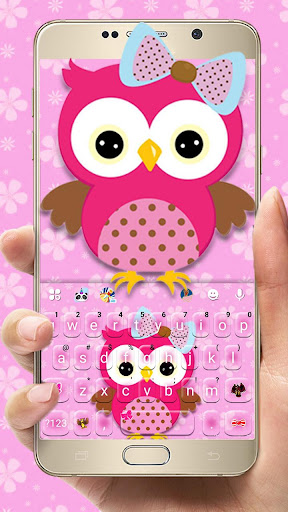 Android application Pinky Owl Keyboard Theme screenshort