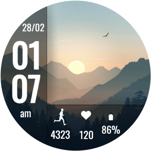 Scenery Plus Watch Face Header - AppWisp.com