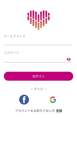Android application V体温申告 screenshort