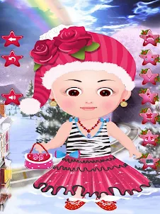 Baby Doll Christmas Dress Up!