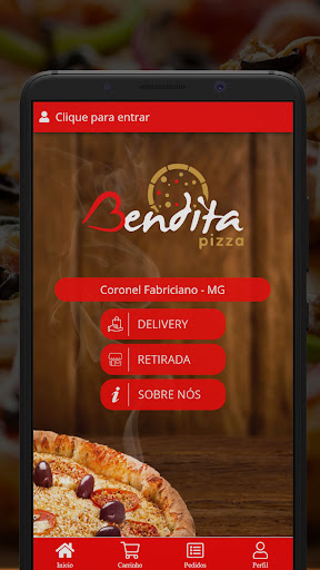 Android application Bendita Pizza screenshort