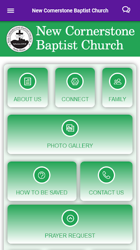 Android application New Cornerstone Baptist Church screenshort
