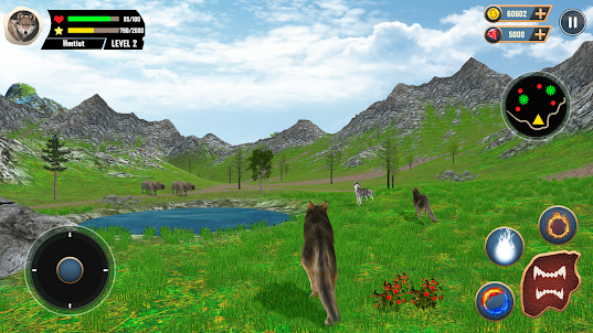 野狼模擬器遊戲 3d