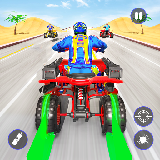 Quad Bike Traffic Shooting Gam logo