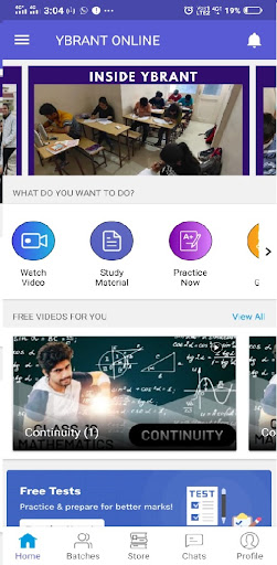 Android application Ybrant Online screenshort