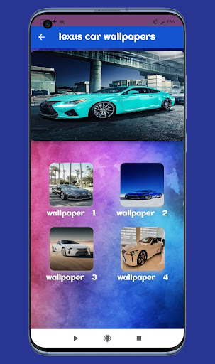 Android application ‏‏lexus car wallpapers guide screenshort