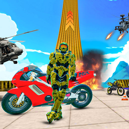 Robot Motor Bike Stunt 3D Game 1.3 Icon