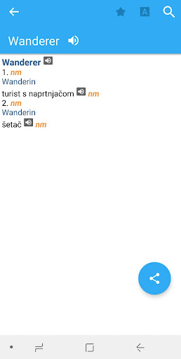 Android application German-Croatian Dictionary screenshort