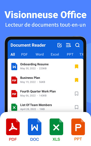 Lecteur de documents: PDF, DOC screenshot
