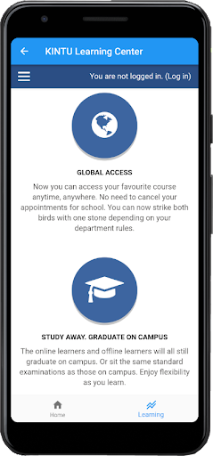 KINTU Learning Center Screen 2