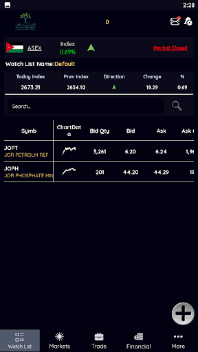 FIC TRADE Screen 3