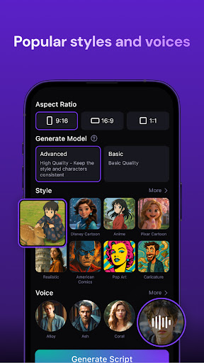 Screenshot of Zeemo:AI video maker & Caption