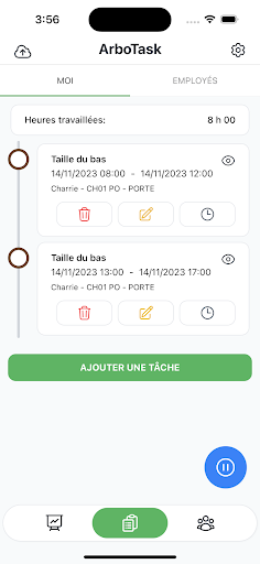 Android application ArboTask screenshort