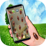 Cockroach in phone prank icon