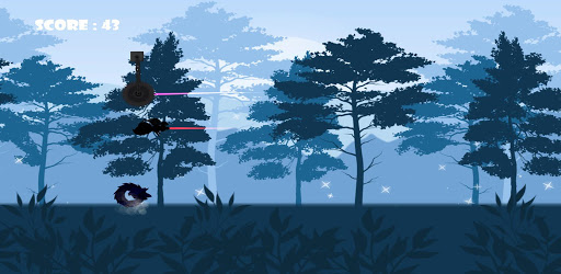 Android application Raccoon endless runner game screenshort