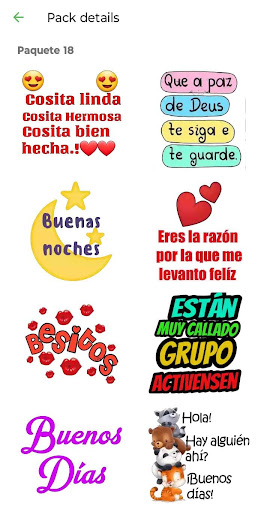 Stickers Buenos Días Noches Screen 2